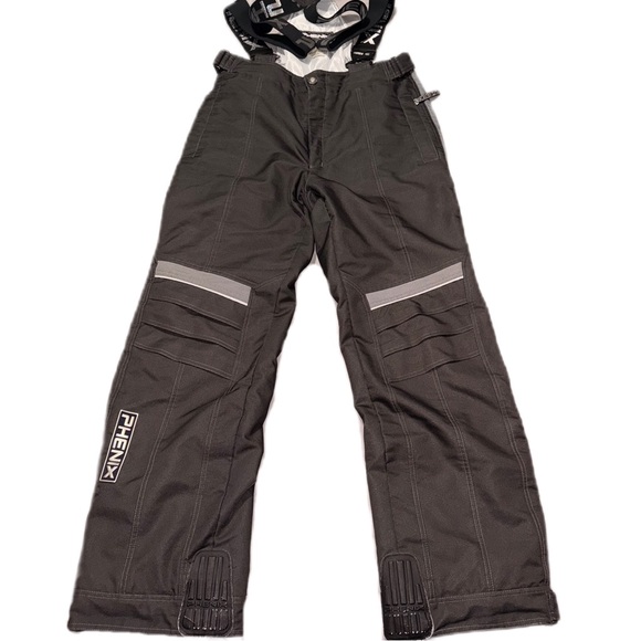 Phenix Snow Pants XL Ski Snowboard Black Suspenders Performance Winter Sports